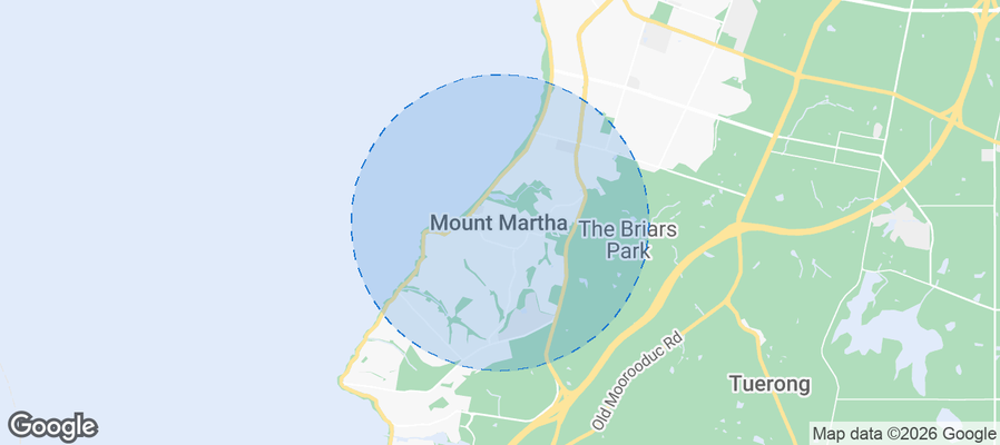 Mount Martha Airbnb map